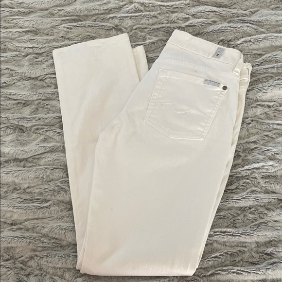 7 For All Mankind Denim - 7 For All Mankind High-Rise White Jeans